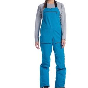 Strafe Scarlett She’ll women’s ski bibs tan small